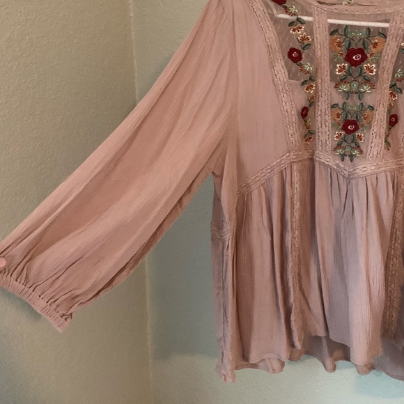 One loved babe size large mauve babydoll top - Picture 2 of 5